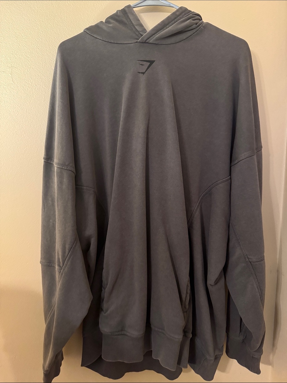 Gymshark Washed Charcoal Gray Oversized Hoodie